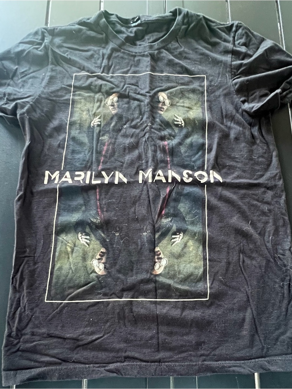 Marilyn Manson Doppelganger T-Shirt Size S Black Graphic
